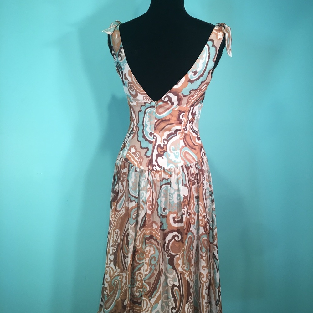 Trina Turk Silk Print Dress Size 2 - Picture 5 of 8